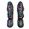 Bubble Psychedelic Print Pattern Muay Thai Shin Guards-grizzshop