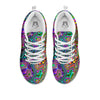 Bubble Psychedelic Print Pattern White Sneaker-grizzshop