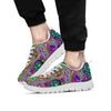 Bubble Psychedelic Print Pattern White Sneaker-grizzshop