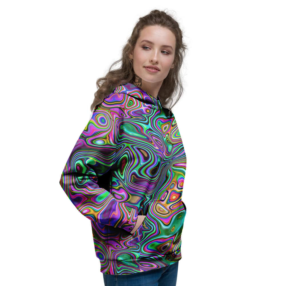 Bubble Psychedelic Print Pattern Women's Hoodie-grizzshop