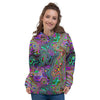 Bubble Psychedelic Print Pattern Women's Hoodie-grizzshop