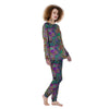 Bubble Psychedelic Print Pattern Women's Pajamas-grizzshop