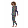 Bubble Psychedelic Print Pattern Women's Pajamas-grizzshop