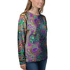 Bubble Psychedelic Print Pattern Women's Sweatshirt-grizzshop