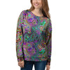 Bubble Psychedelic Print Pattern Women's Sweatshirt-grizzshop