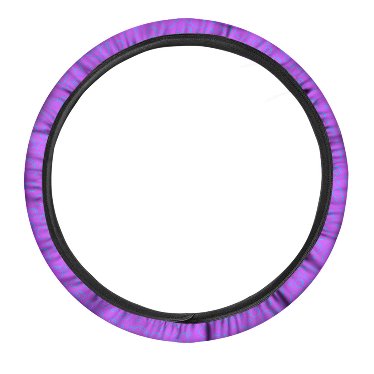 Bubble Purple Print Pattern Car Steering Wheel Cover-grizzshop