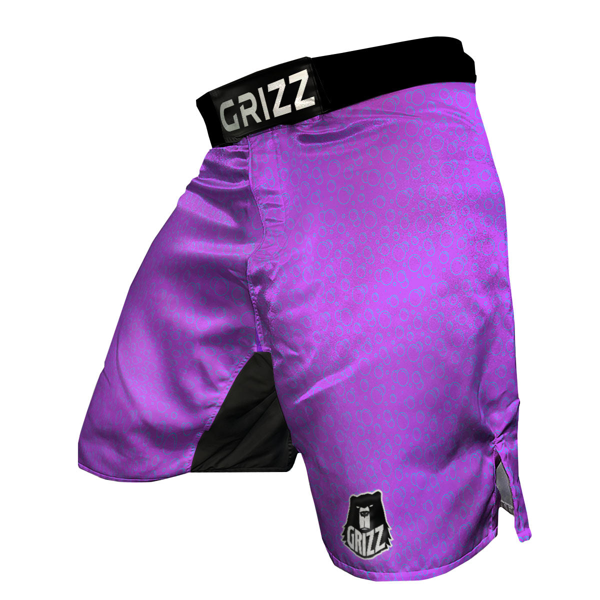 Bubble Purple Print Pattern MMA Shorts-grizzshop