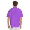 Bubble Purple Print Pattern Men's Short Sleeve Shirts-grizzshop