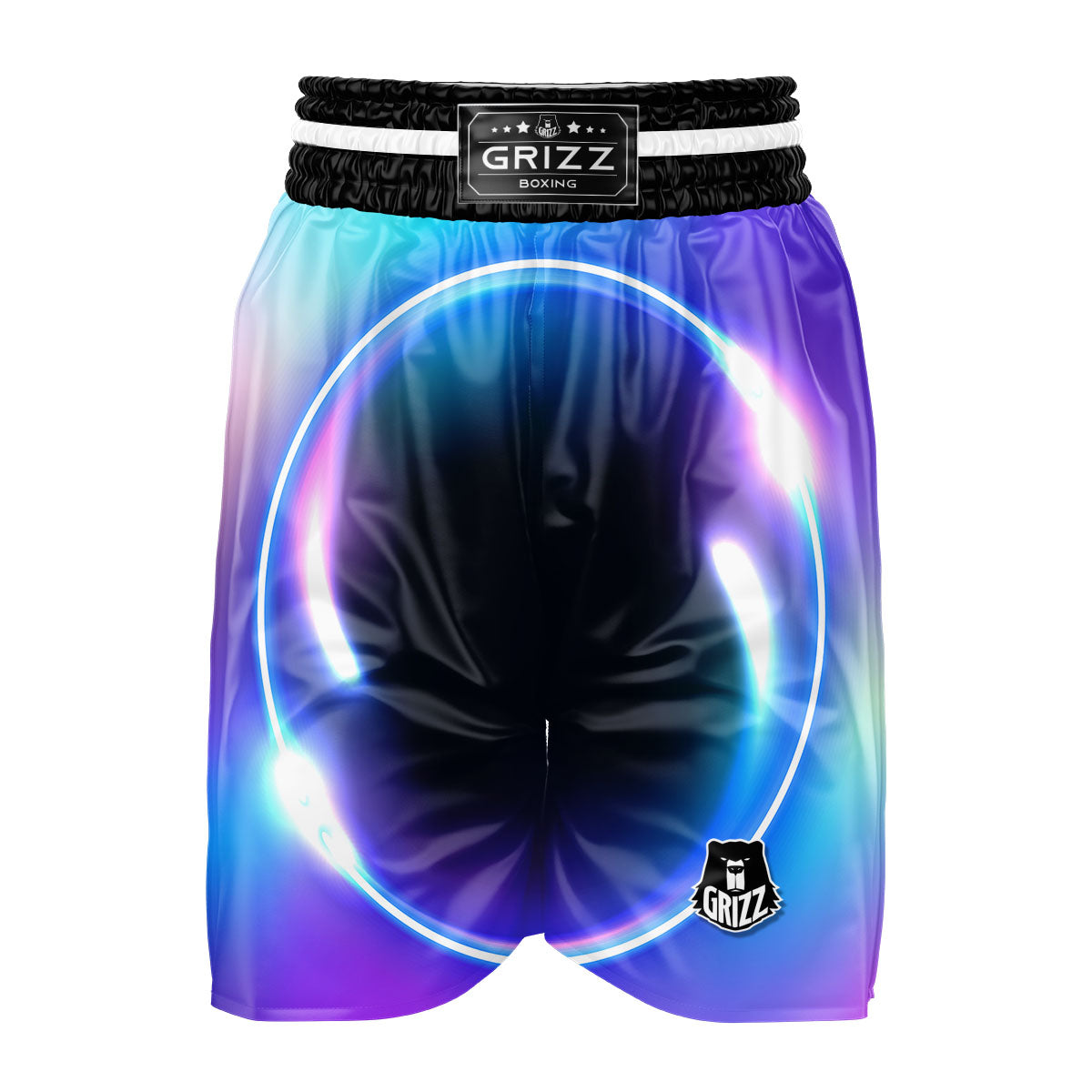 Bubble Rave Print Boxing Shorts-grizzshop