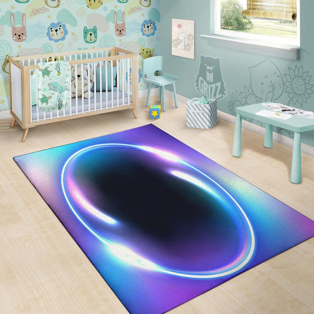 Bubble Rave Print Floor Mat-grizzshop