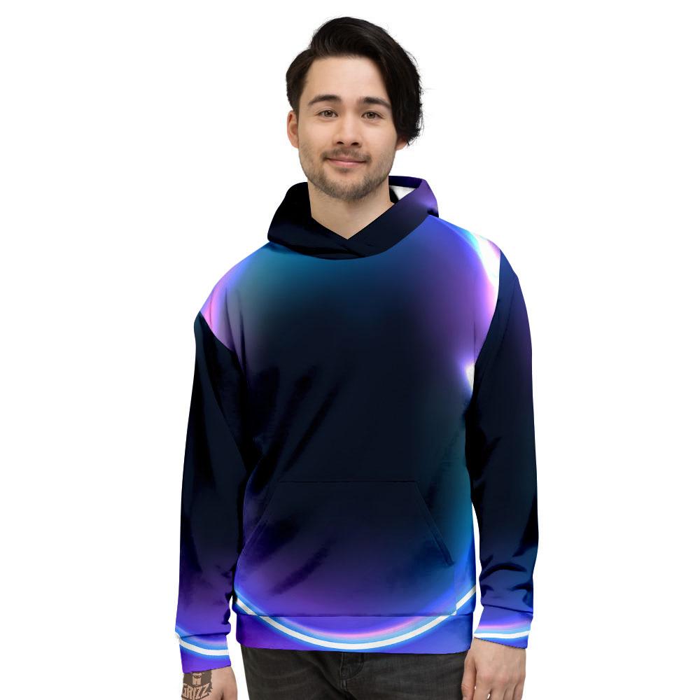 Bubble Rave Print Men's Hoodie-grizzshop