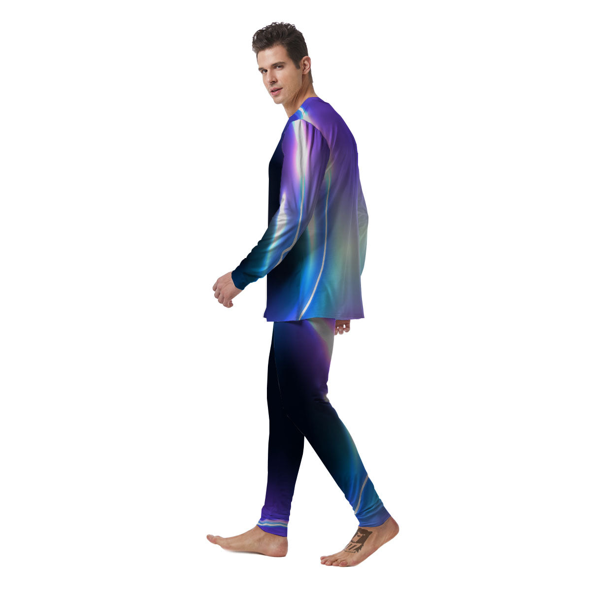 Bubble Rave Print Men's Pajamas-grizzshop