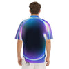 Bubble Rave Print Men's Short Sleeve Shirts-grizzshop