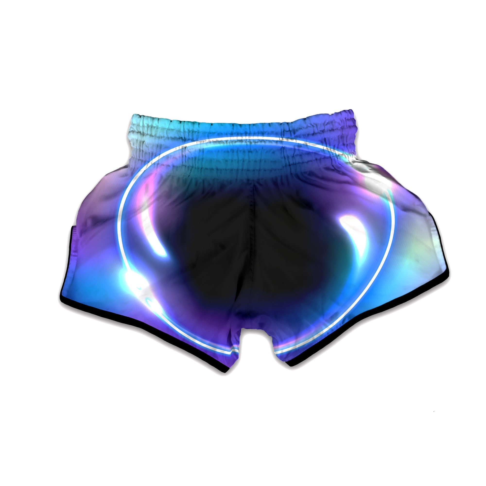 Bubble Rave Print Muay Thai Boxing Shorts-grizzshop