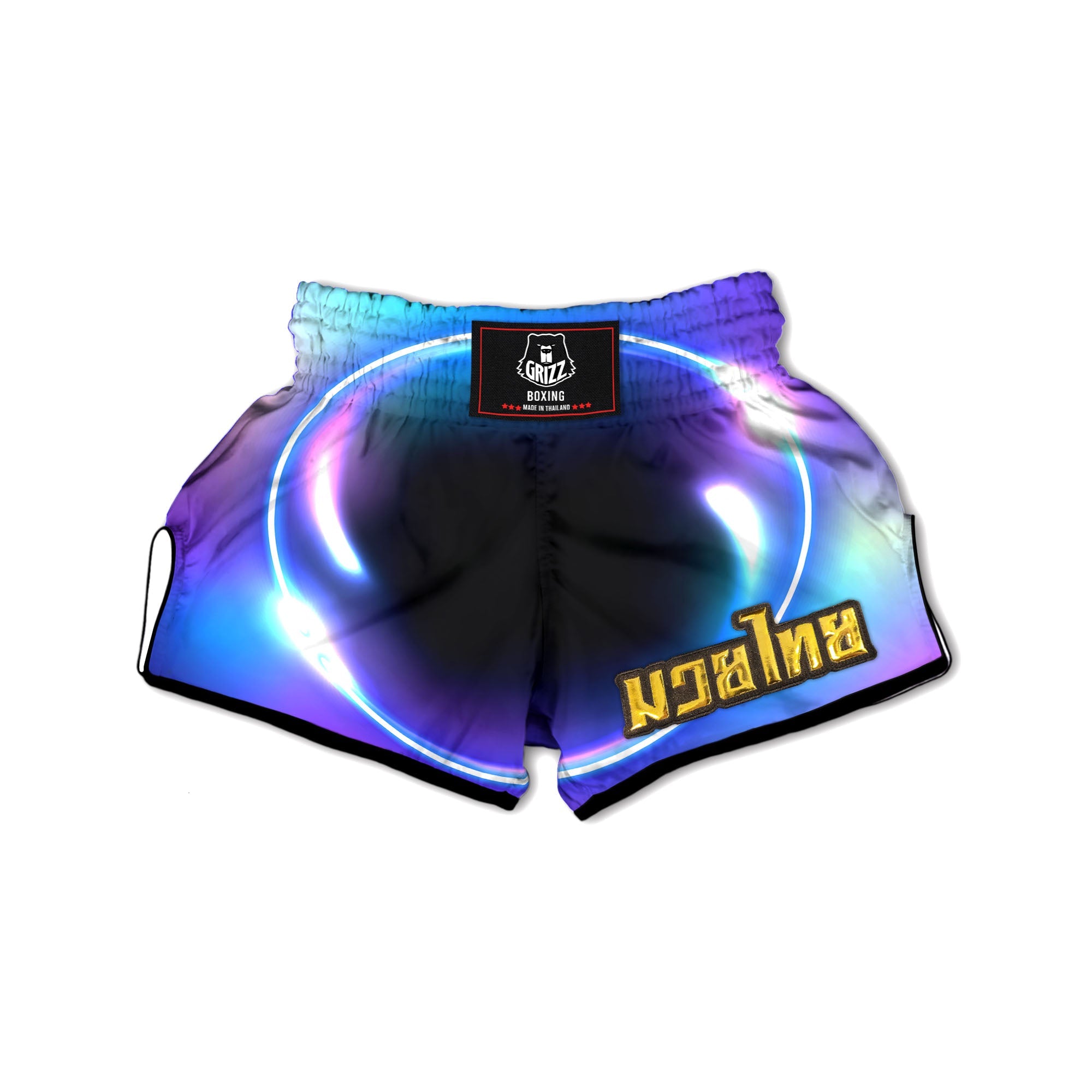 Bubble Rave Print Muay Thai Boxing Shorts-grizzshop