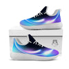 Bubble Rave Print White Athletic Shoes-grizzshop