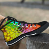 Bubble Soap Psychedelic Print Black High Top Shoes-grizzshop