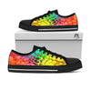 Bubble Soap Psychedelic Print Black Low Top Shoes-grizzshop