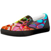 Bubble Soap Psychedelic Print Black Slip On Shoes-grizzshop