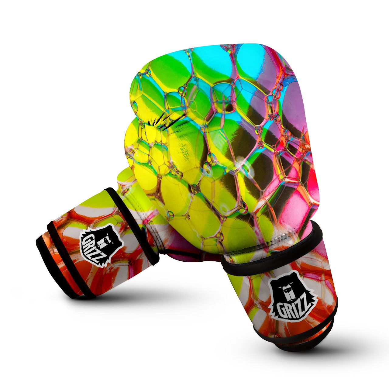 Bubble Soap Psychedelic Print Boxing Gloves-grizzshop