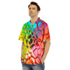 Bubble Soap Psychedelic Print Men's Hawaiian Shirt-grizzshop