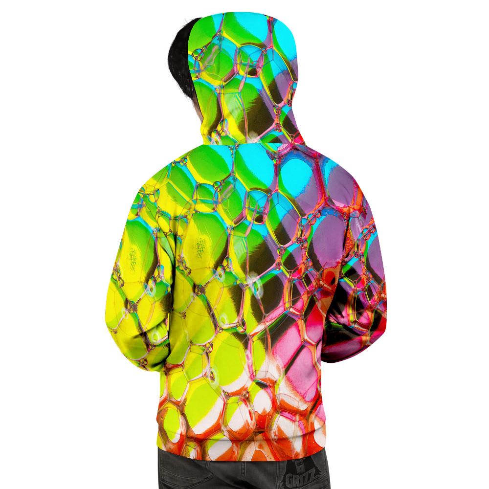 Bubble Soap Psychedelic Print Men's Hoodie-grizzshop