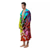 Bubble Soap Psychedelic Print Men's Robe-grizzshop