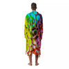 Bubble Soap Psychedelic Print Men's Robe-grizzshop