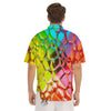 Bubble Soap Psychedelic Print Men's Short Sleeve Shirts-grizzshop