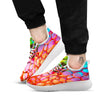 Bubble Soap Psychedelic Print White Athletic Shoes-grizzshop