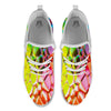 Bubble Soap Psychedelic Print White Athletic Shoes-grizzshop