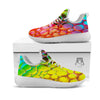 Bubble Soap Psychedelic Print White Athletic Shoes-grizzshop