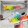 Bubble Soap Psychedelic Print White Low Top Shoes-grizzshop