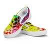 Bubble Soap Psychedelic Print White Slip On Shoes-grizzshop