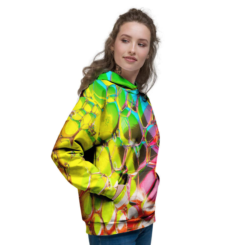 Bubble Soap Psychedelic Print Women's Hoodie-grizzshop