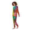 Bubble Soap Psychedelic Print Women's Pajamas-grizzshop