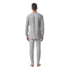 Bubble White And Black Print Pattern Men's Pajamas-grizzshop