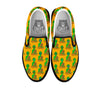 Buddha Alien Psychedelic Print Pattern Black Slip On Shoes-grizzshop