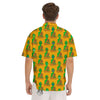 Buddha Alien Psychedelic Print Pattern Men's Short Sleeve Shirts-grizzshop