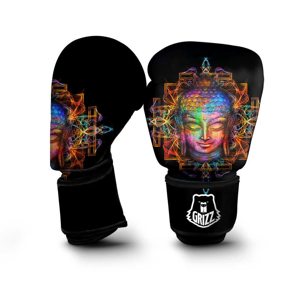 Buddha Colorful Print Boxing Gloves-grizzshop