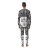 Buddha Mandala Spiritual Black White Print Men's Pajamas-grizzshop