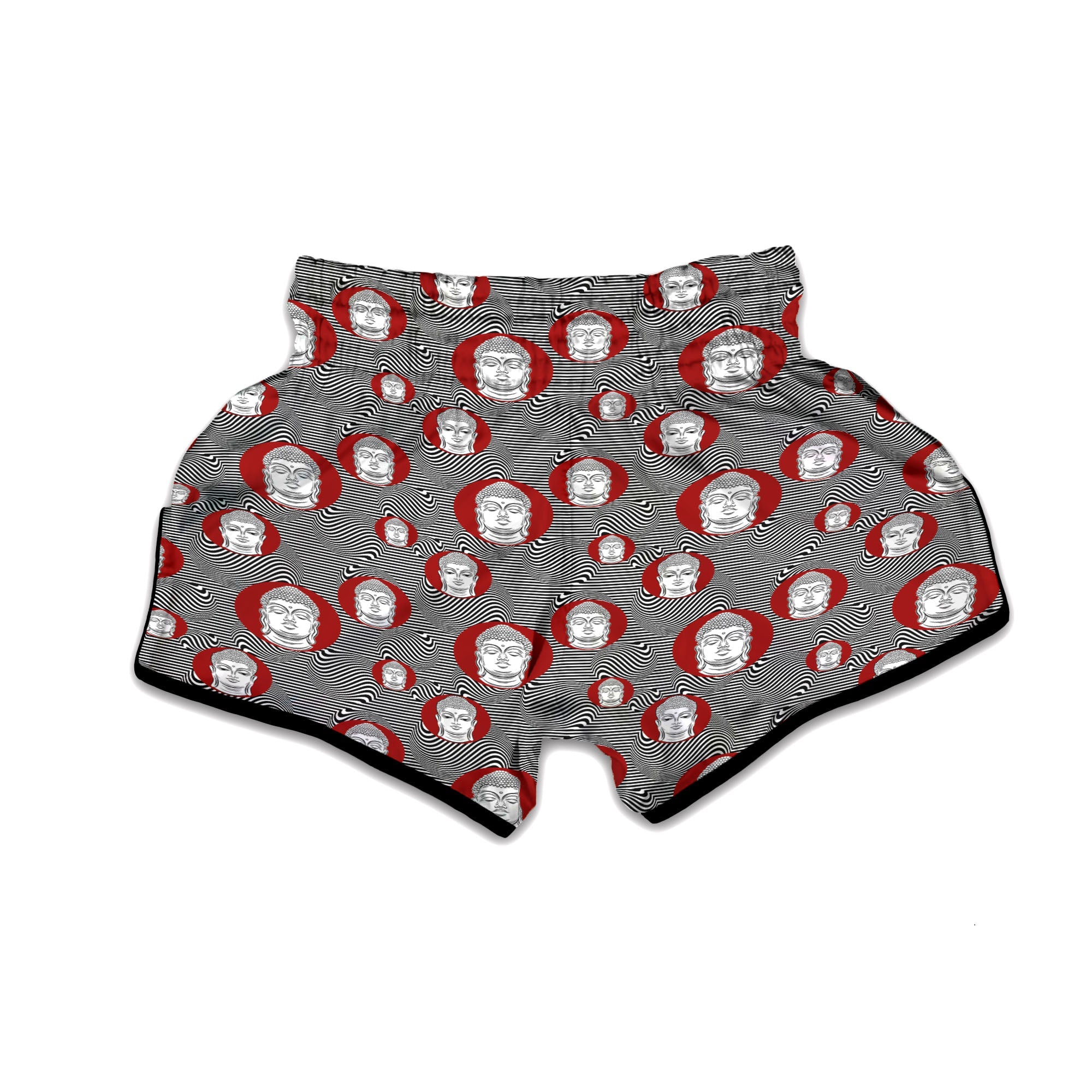 Buddha Print Pattern Muay Thai Boxing Shorts-grizzshop