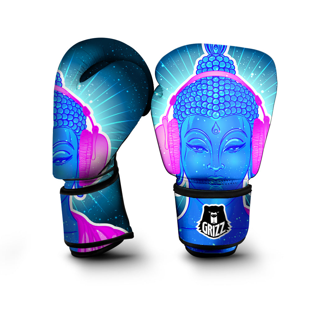 Buddha Psychedelic Print Boxing Gloves-grizzshop