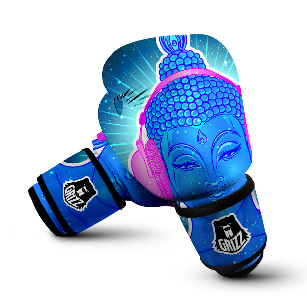 Buddha Psychedelic Print Boxing Gloves-grizzshop