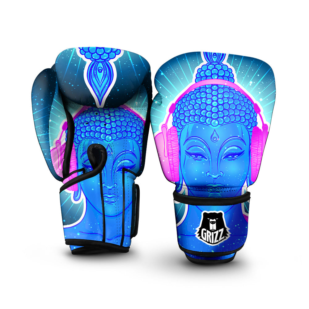 Buddha Psychedelic Print Boxing Gloves-grizzshop