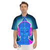 Buddha Psychedelic Print Men's Short Sleeve Shirts-grizzshop