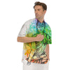 Buddha Reggae Print Men's Short Sleeve Shirts-grizzshop