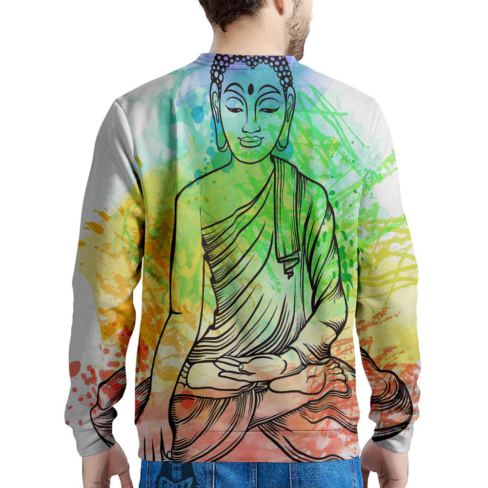 Buddha Reggae Print Men's Sweatshirt-grizzshop