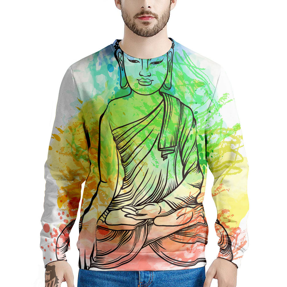 Buddha Reggae Print Men's Sweatshirt-grizzshop
