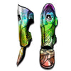 Buddha Reggae Print Muay Thai Shin Guards-grizzshop